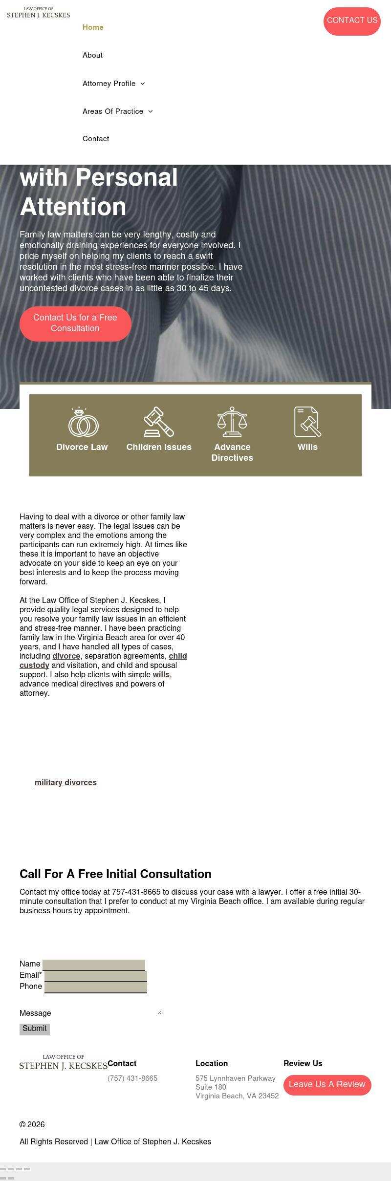 Law Office of Stephen J. Kecskes - Virginia Beach VA Lawyers