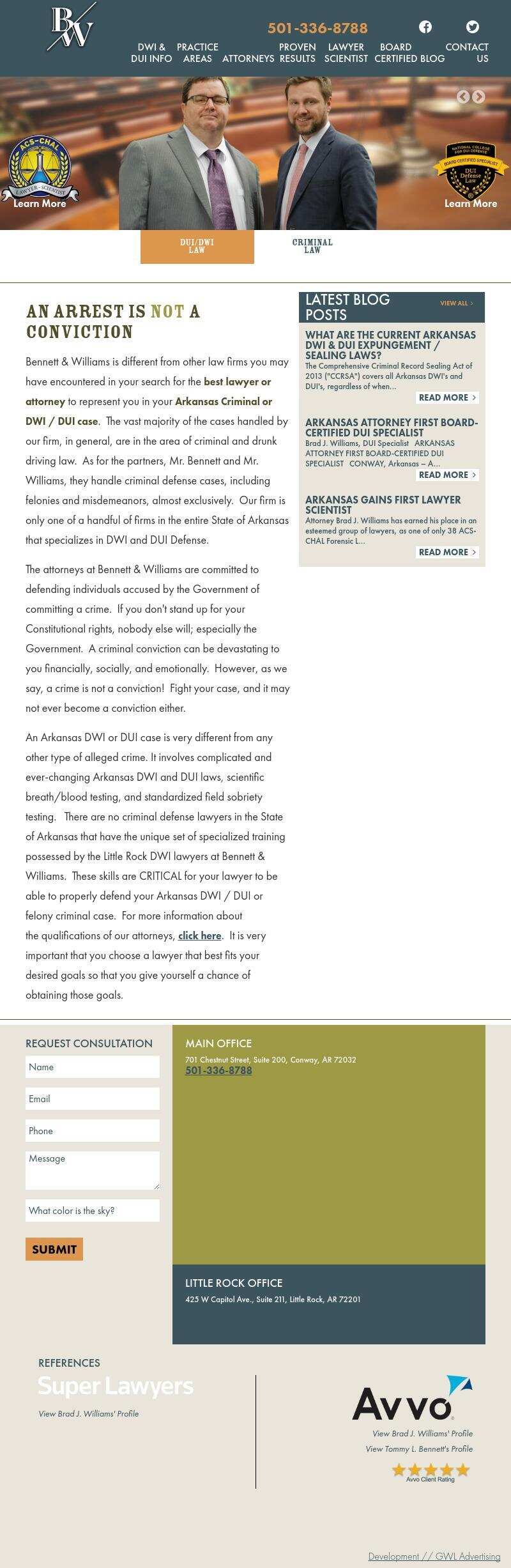 Law Offices of Bennett & Williams - Conway AR Lawyers