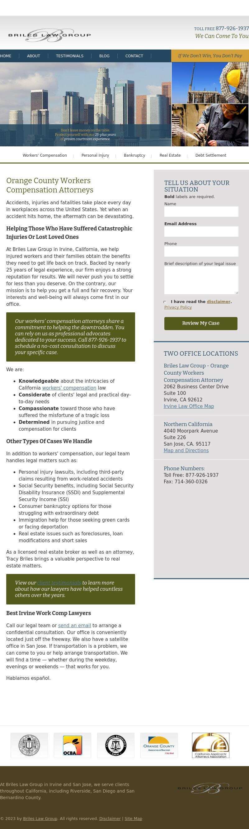 Law Offices of Briles & Associates - Santa Ana CA Lawyers