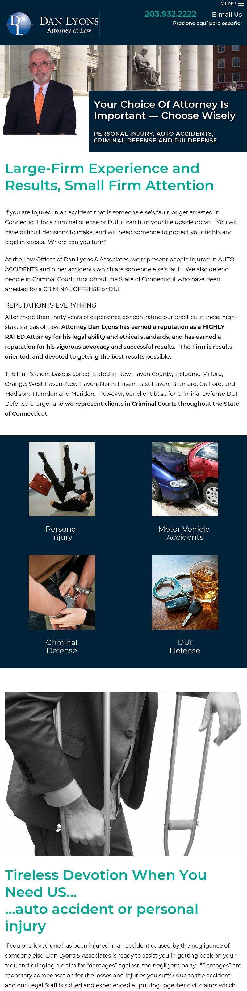Law Offices of Dan Lyons & Associates - West Haven CT Lawyers