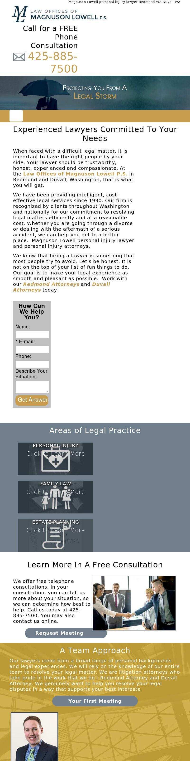 Law Offices of Magnuson Lowell P.S. - Redmond WA Lawyers