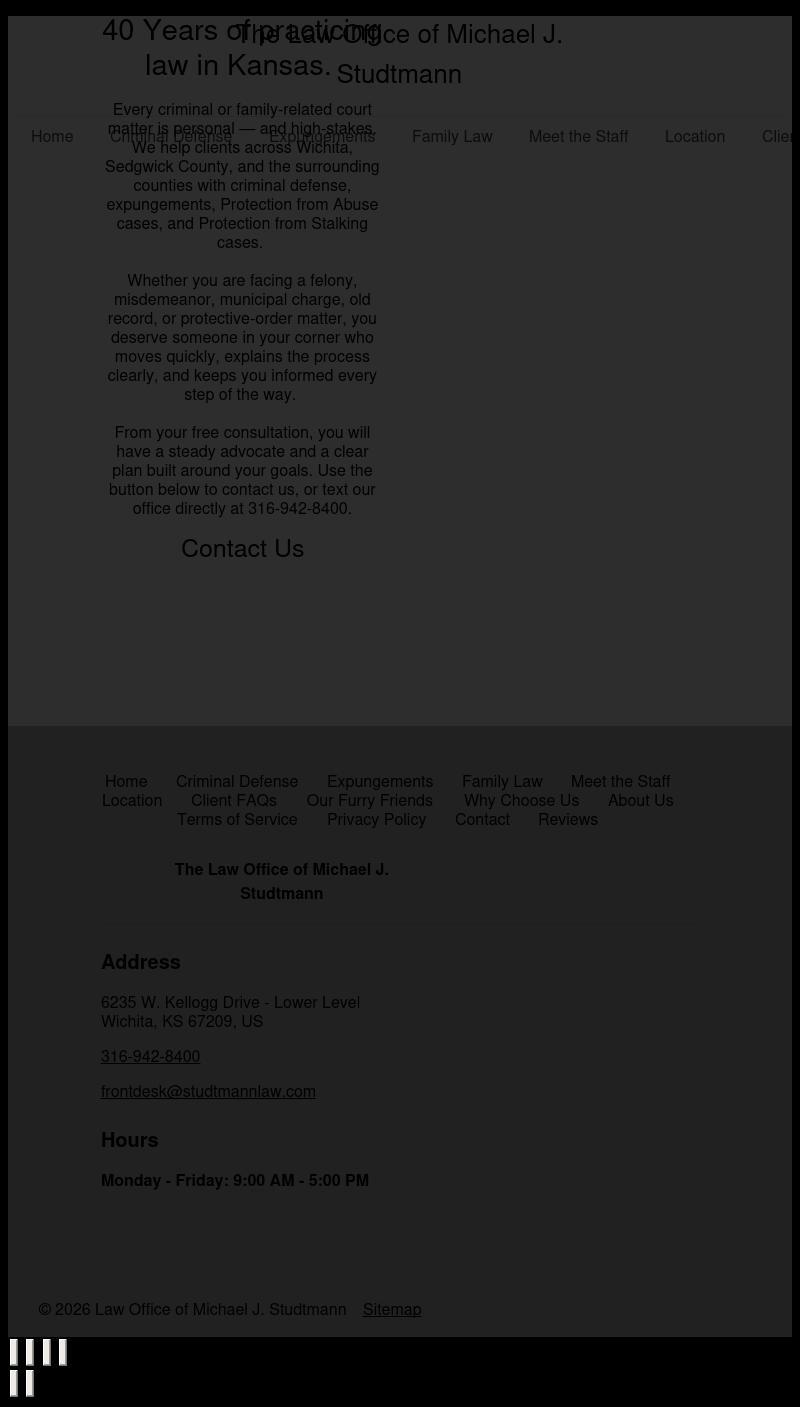 Law Offices of Michael J. Studtmann, P.A. - Wichita KS Lawyers