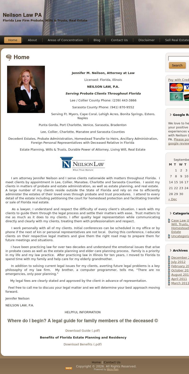 Neilson Law, P.A. - Probate, Trusts and Estates Law Firm - Cape Coral FL Lawyers