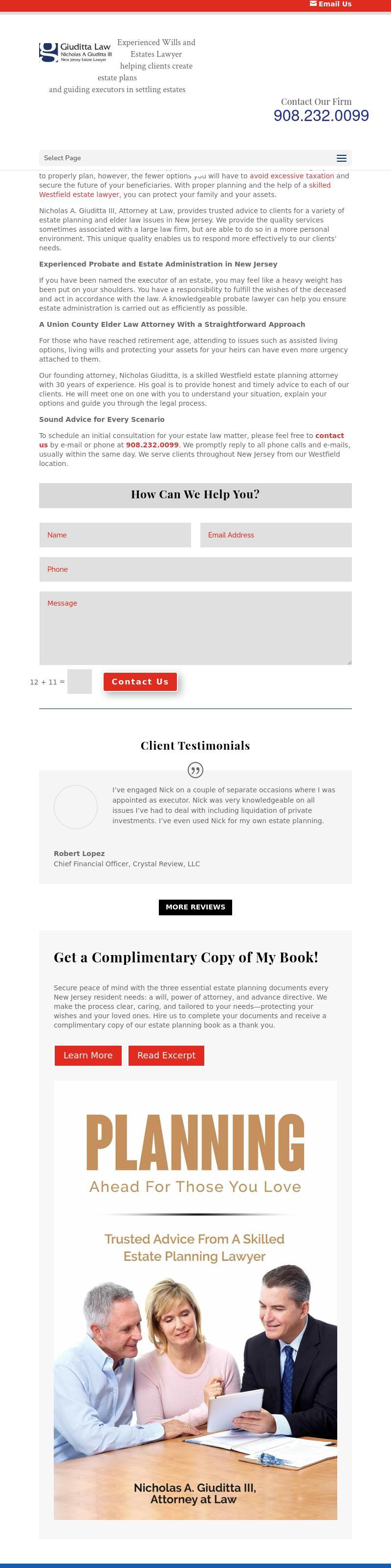 Nicholas A. Giuditta, III, Attorney at Law - Westfield NJ Lawyers