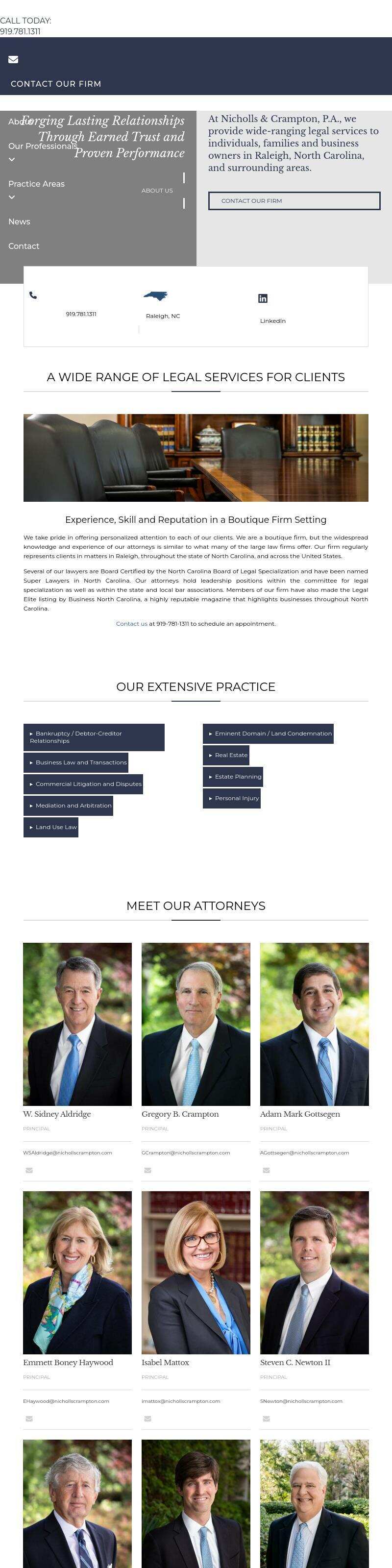 Nicholls & Crampton, P.A. - Raleigh NC Lawyers