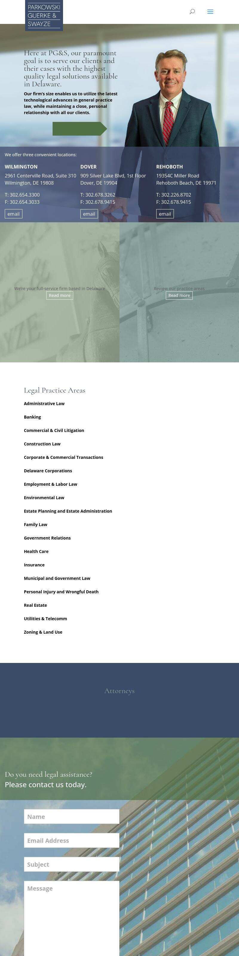Parkowski, Guerke & Swayze, P.A. - Dover DE Lawyers
