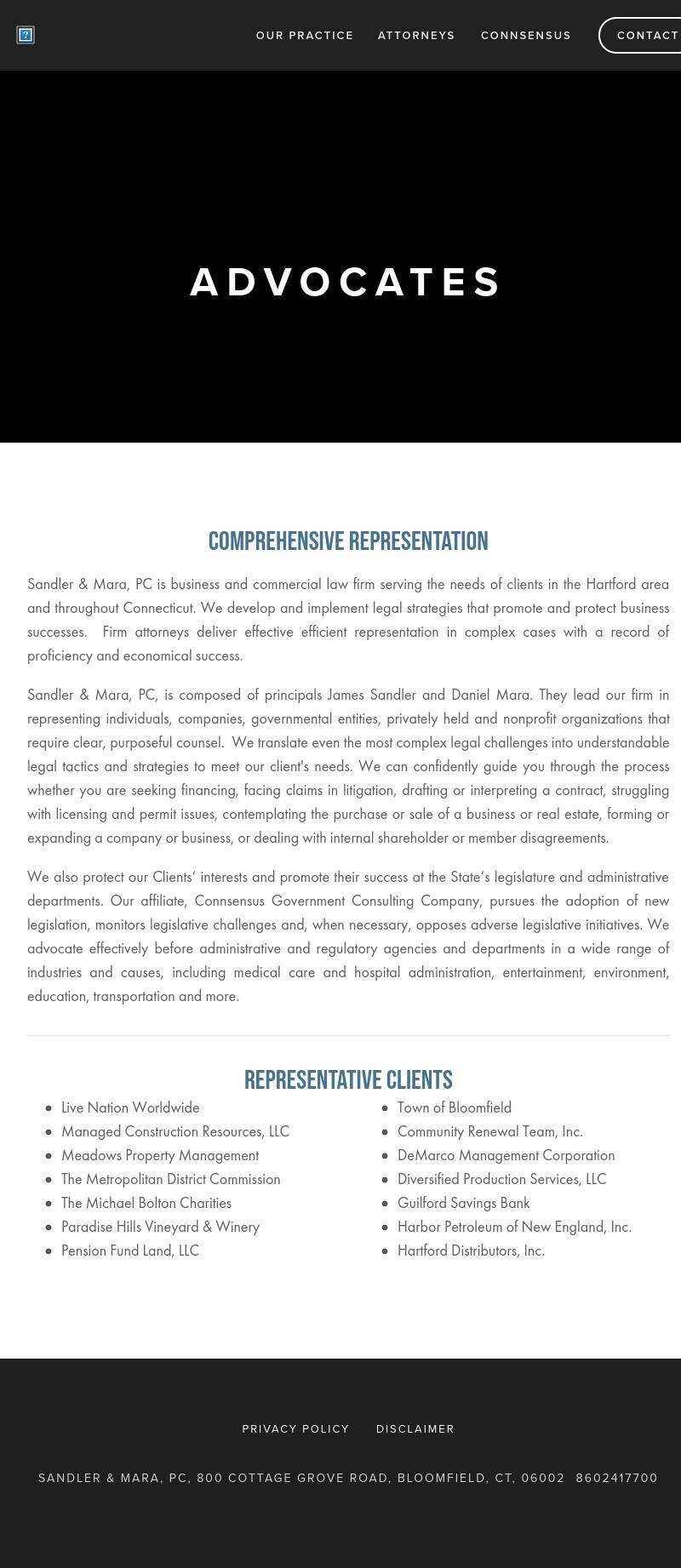 Sandler & Mara, PC - Bloomfield CT Lawyers