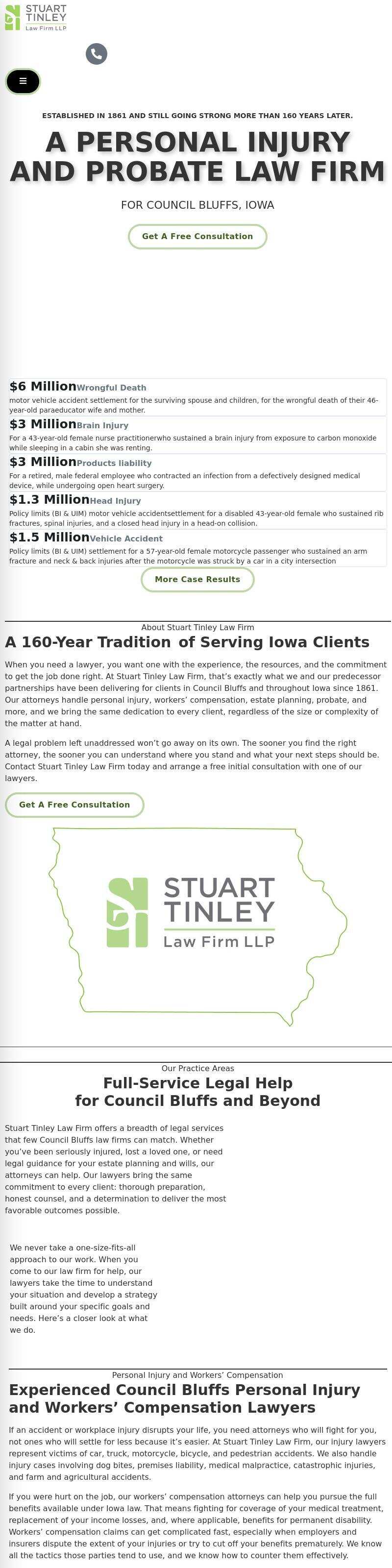 Stuart Tinley Law Firm LLP - Council Bluffs IA Lawyers
