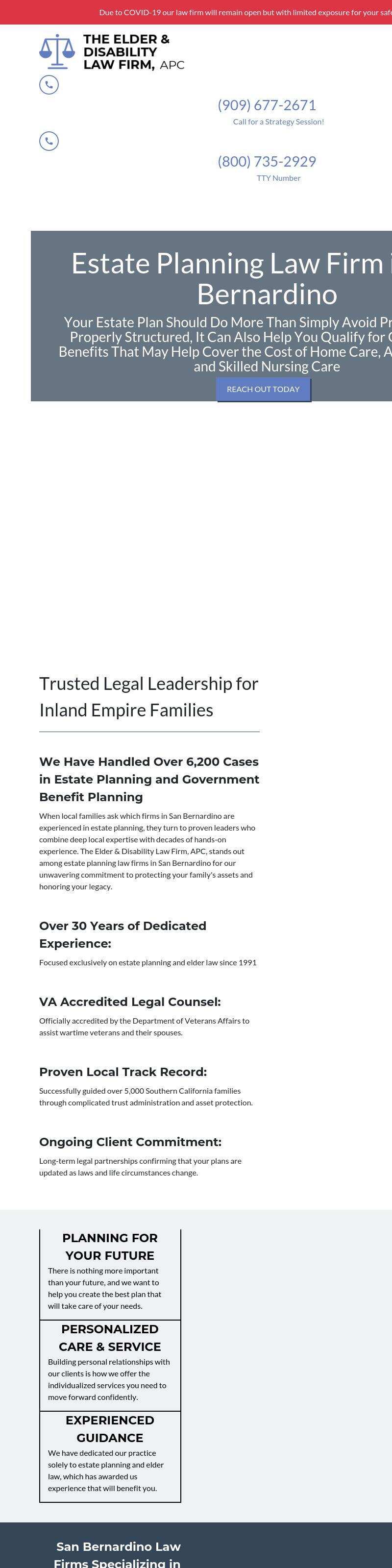 The Elder and Disability Law Firm, APC - Redlands CA Lawyers
