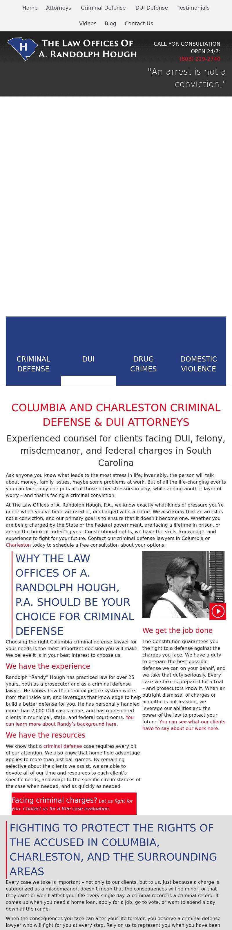 The Law Office of A. Randolph Hough P.A. - Columbia SC Lawyers