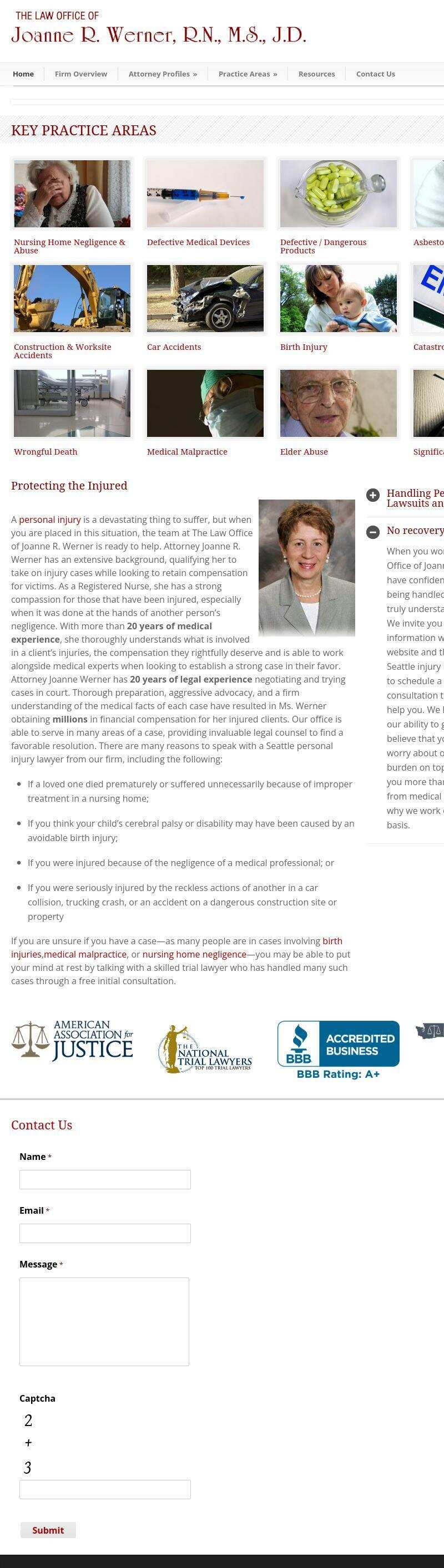 The Law Office of Joanne R. Werner - Seattle WA Lawyers