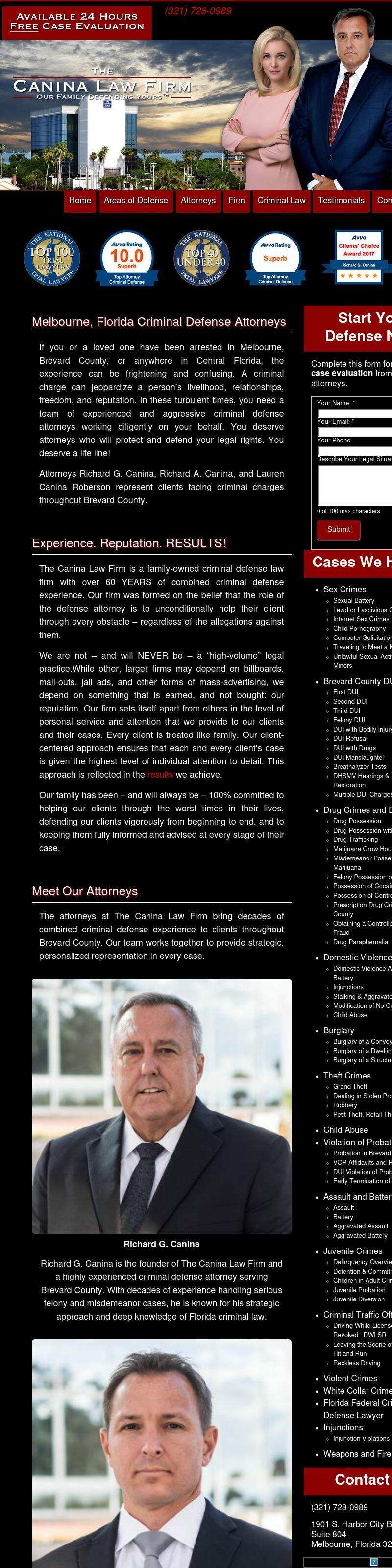 The Law Office of Richard G. Canina - Melbourne FL Lawyers
