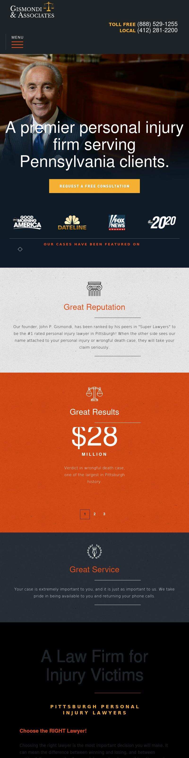 The Law Offices of Gismondi & Associates - Pittsburgh PA Lawyers