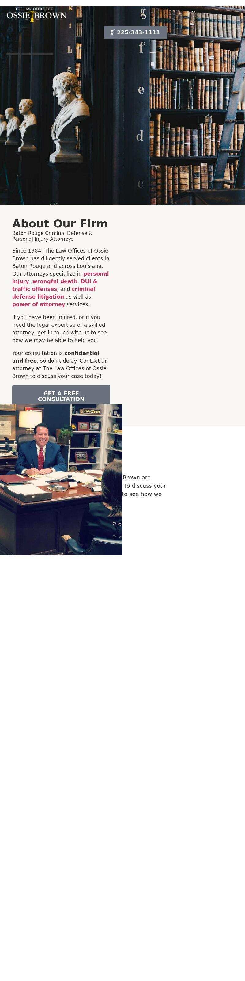 The Law Offices of Ossie Brown - Baton Rouge LA Lawyers