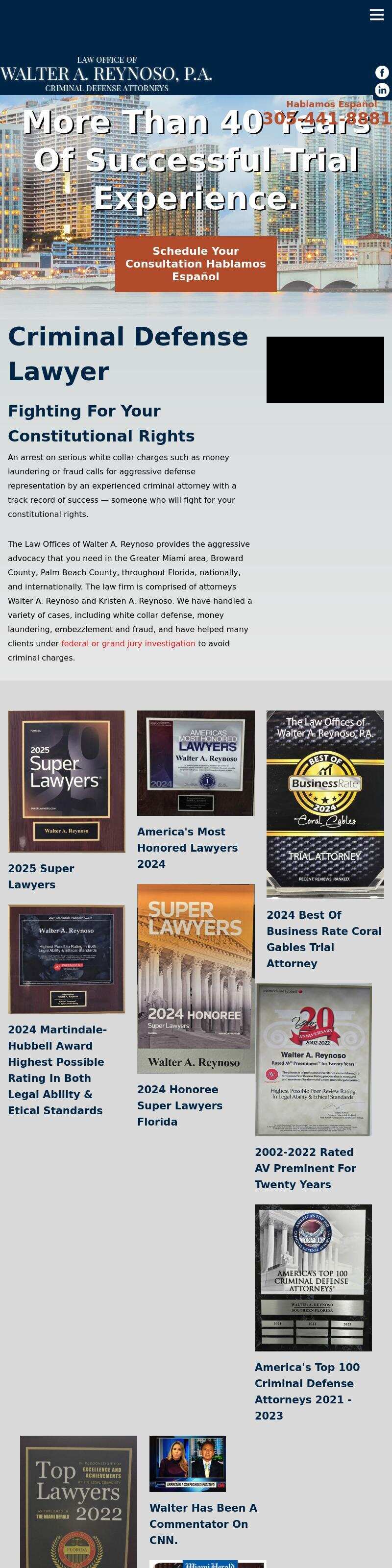 The Law Offices of Walter A. Reynoso, P.A. - Coral Gables FL Lawyers