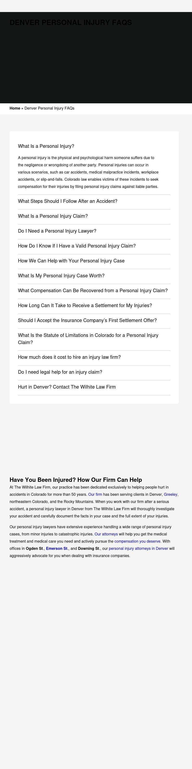 The Wilhite Law Firm - Denver CO Lawyers