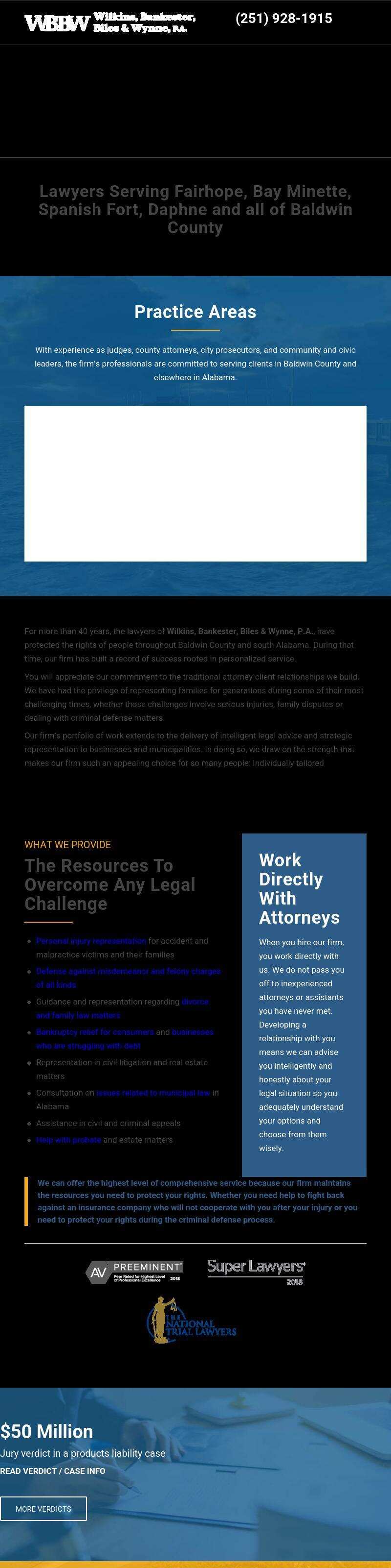 Wilkins, Bankester, Biles & Wynne, P.A. - Bay Minette AL Lawyers