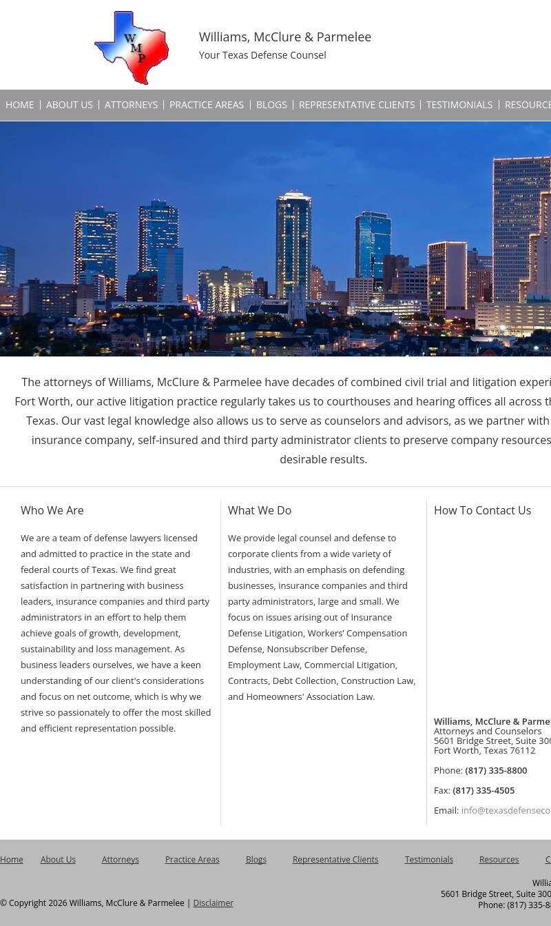 Williams, Lacy McClure & Parmelee - Fort Worth TX Lawyers